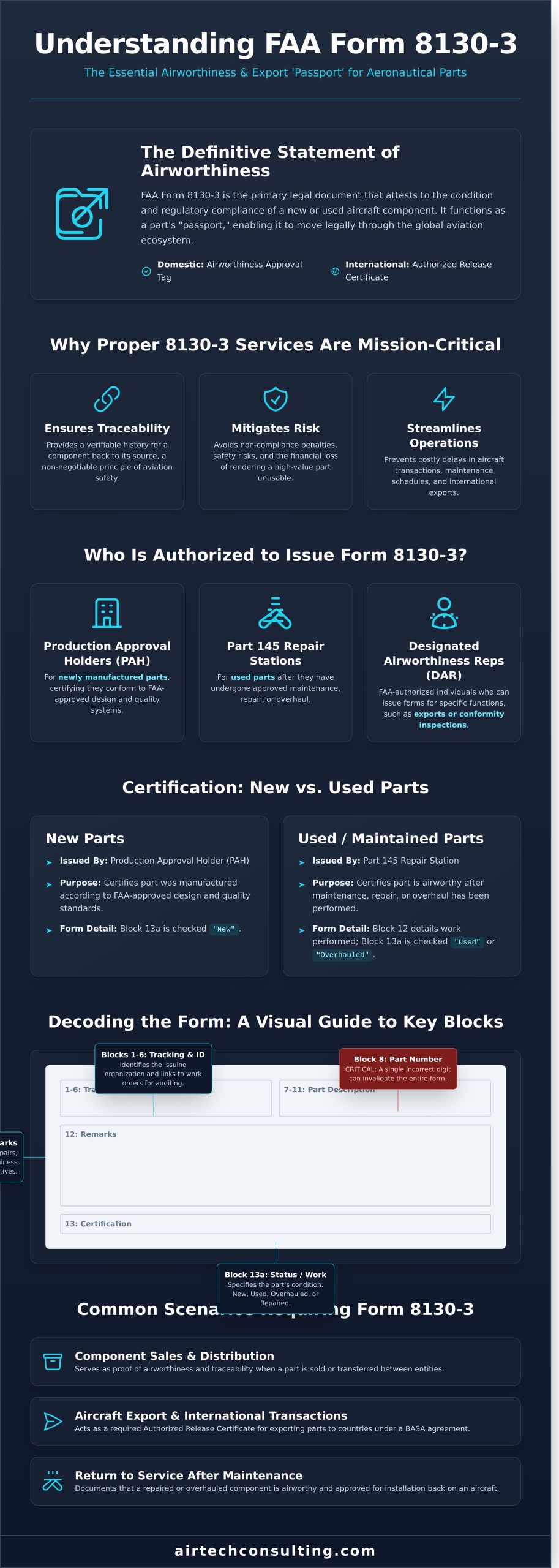 FAA Form 8130-3 Services: The Authoritative Guide - Infographic